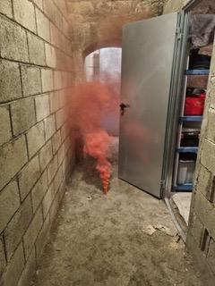 Détection de fuites par fumigènes